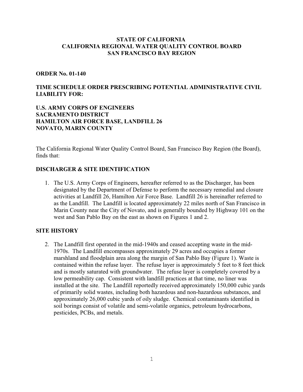 Model SCR - SCR Amendment for Non-MSCA Site - 2/96 Version s1