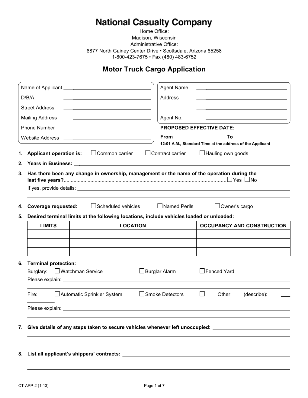 Motor Truck Cargo Application s2