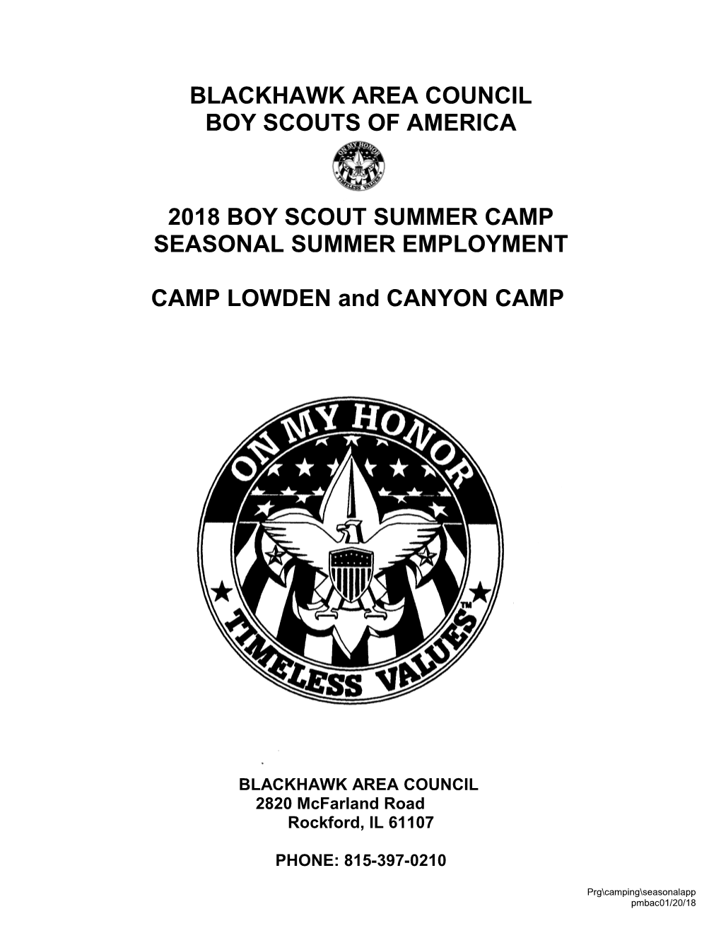 Blackhawk Area Council, BSA