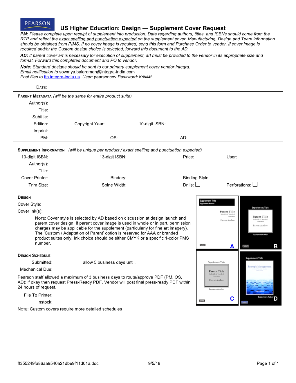 Parent Metadata (Will Be the Same for Entire Product Suite)