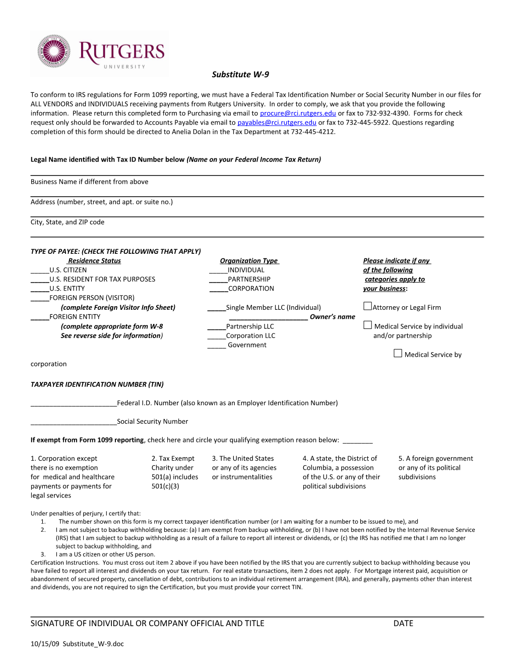 Legal Name Identified with Tax ID Number Below (Name on Your Federal Income Tax Return)