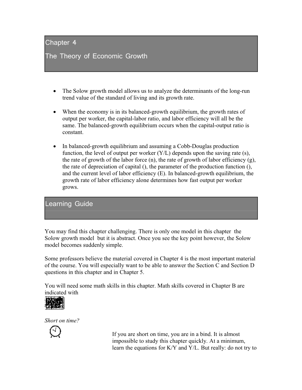 The Theory of Economic Growth