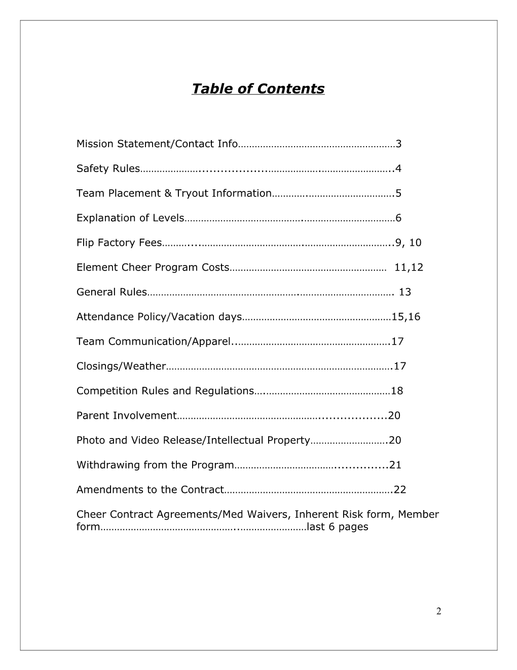 Table of Contents s295