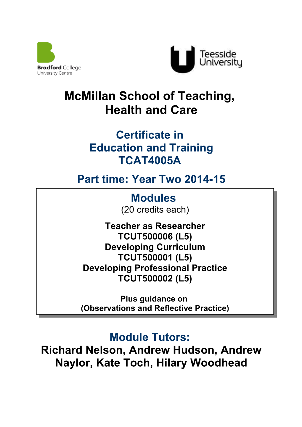 Mcmillan School of Teaching