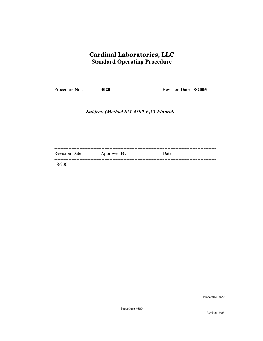 Cardinal Laboratories, LLC