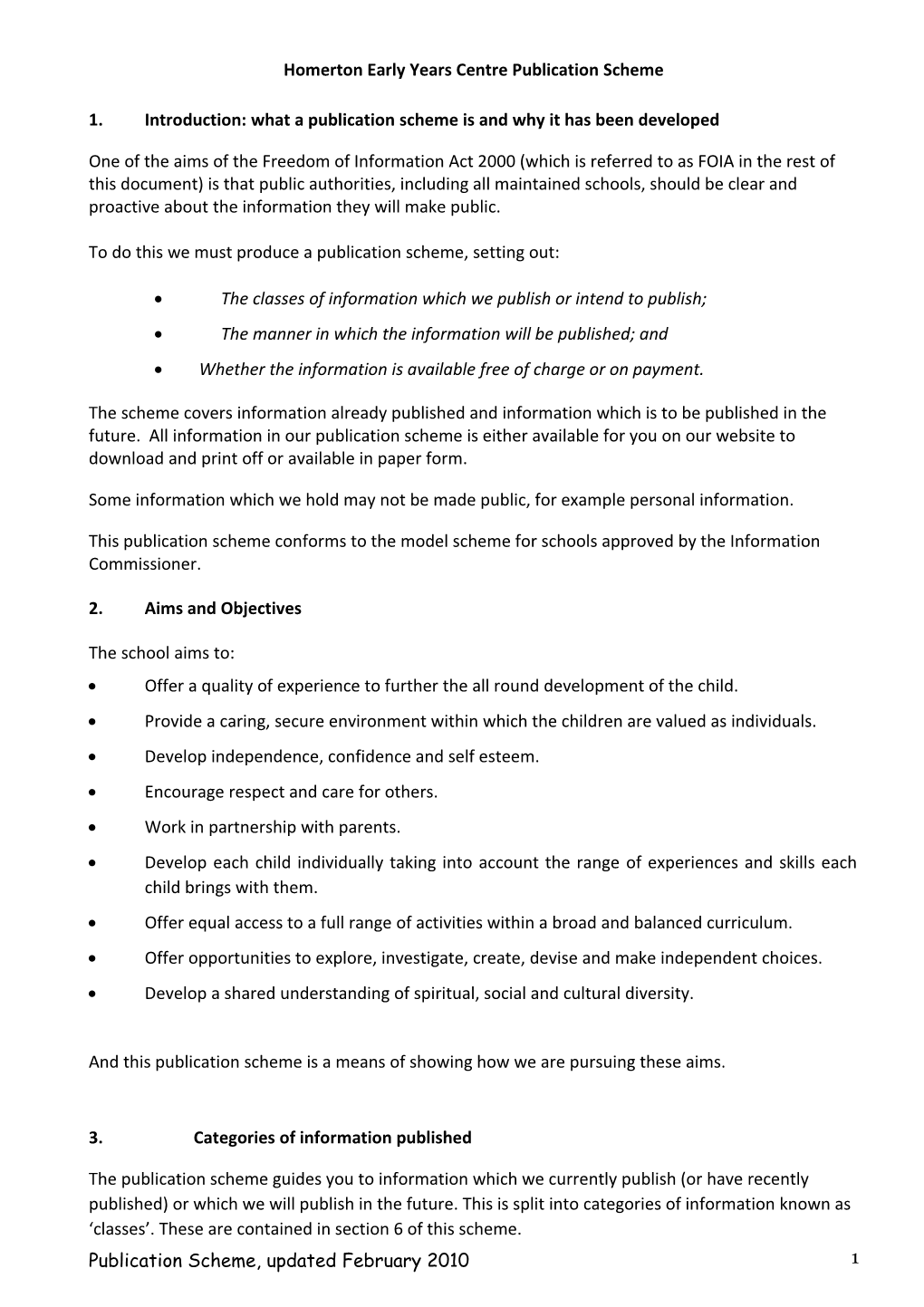 Model Publication Scheme for Fire Authorities s1