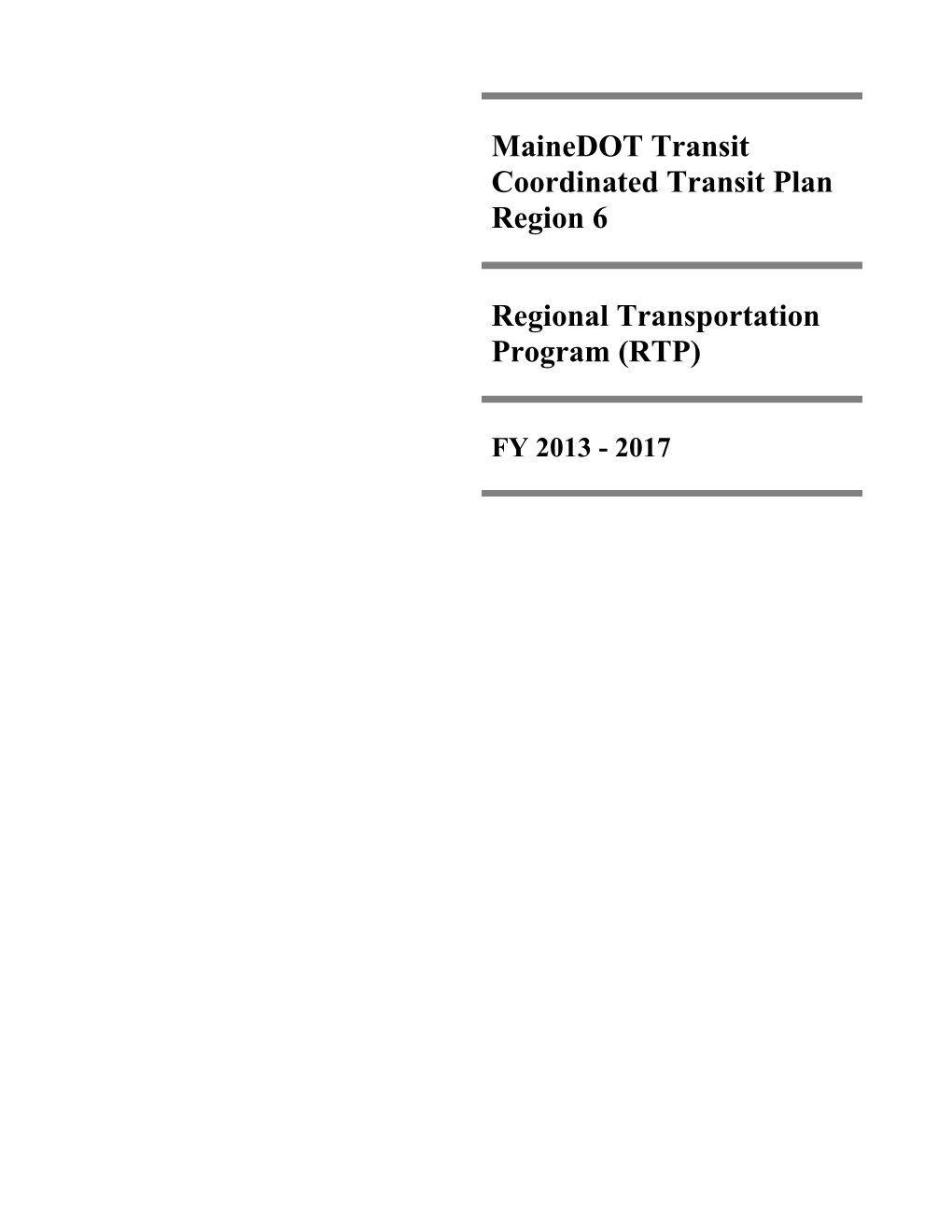 Mainedot Locally Coordinated Transit Plan - RTP
