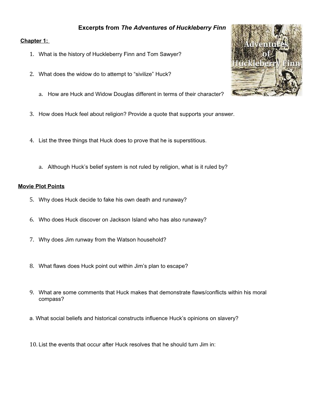 1. What Is the History of Huckleberry Finn and Tom Sawyer?