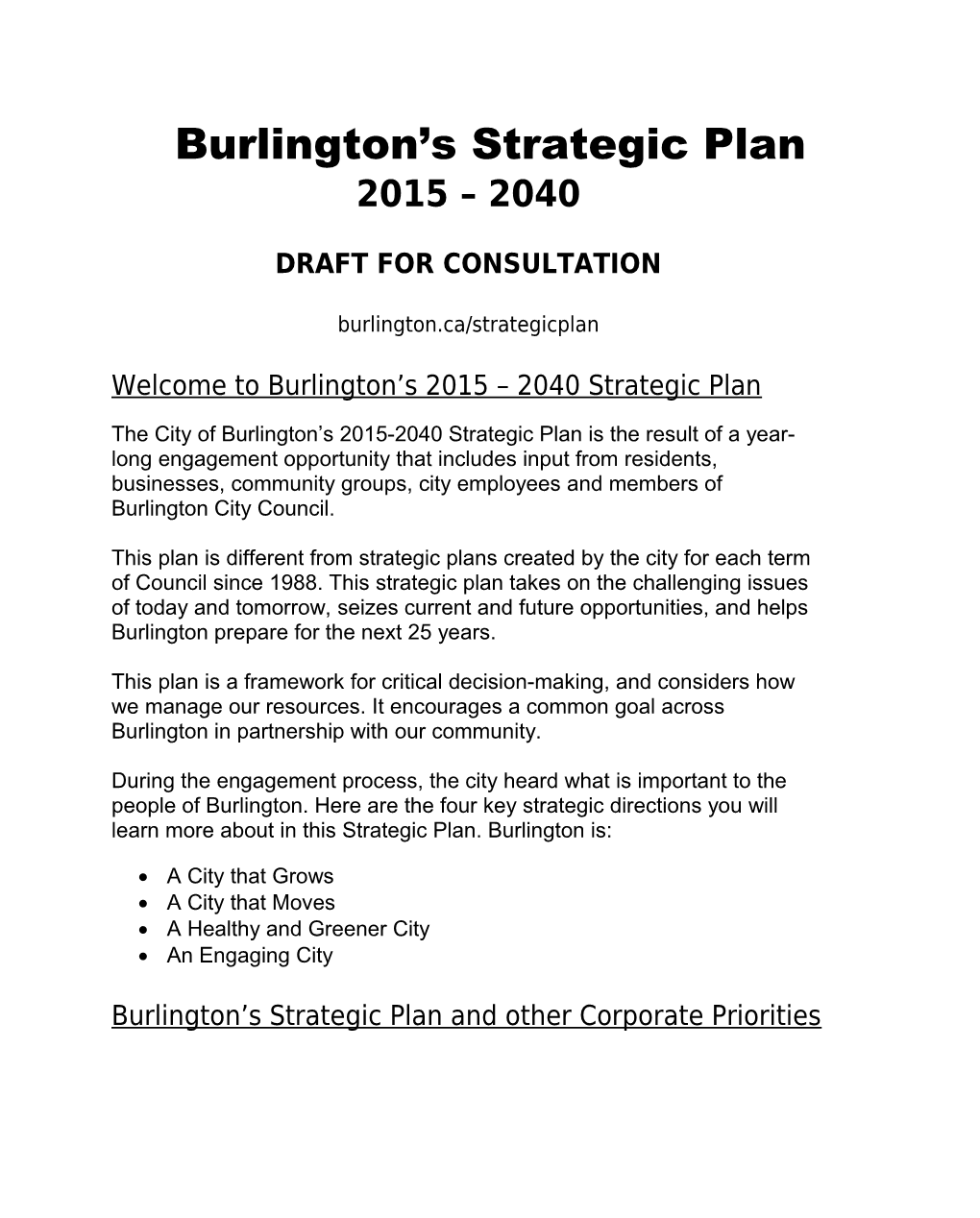 Burlington S Strategic Plan s1