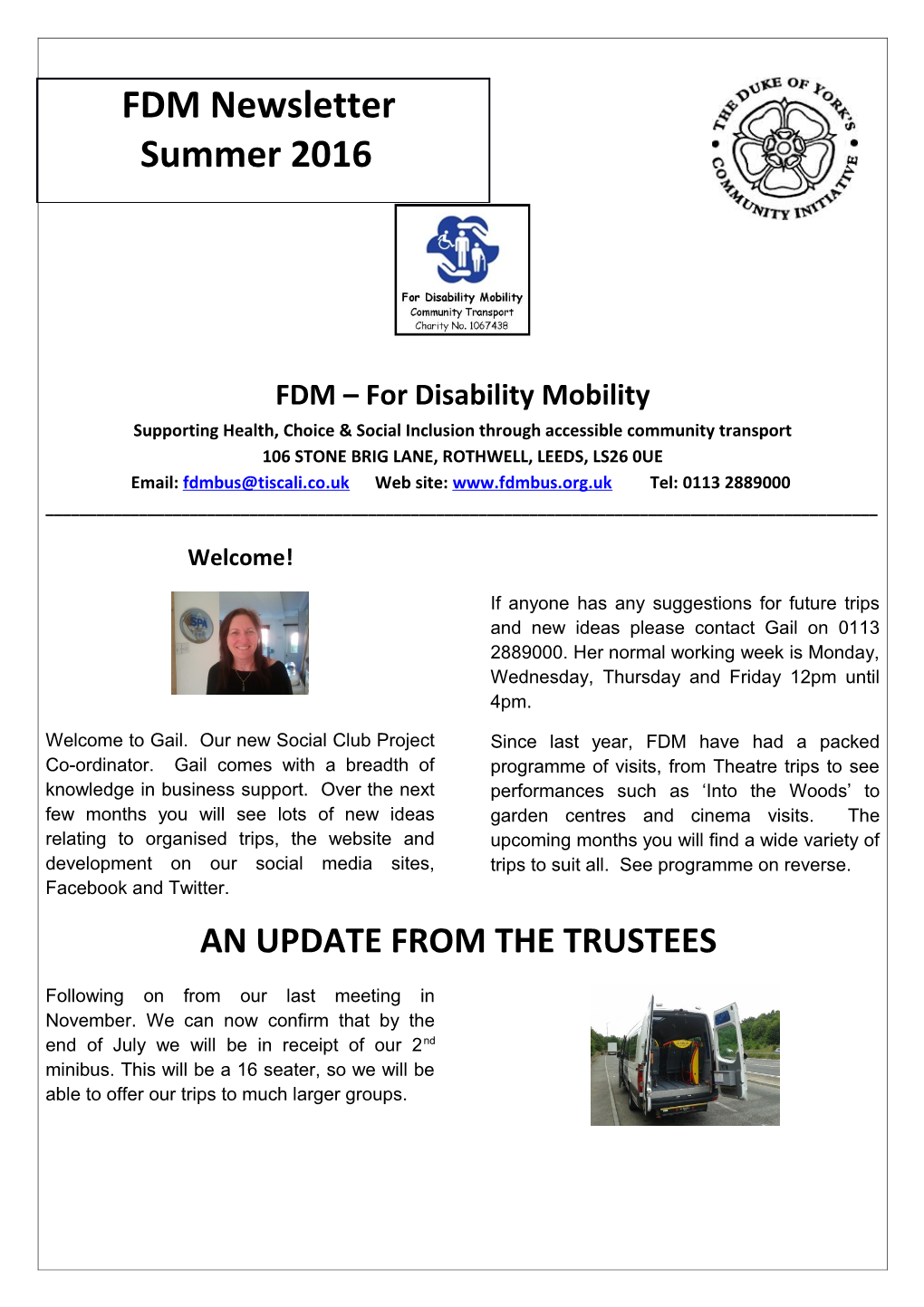 FDM for Disability Mobility