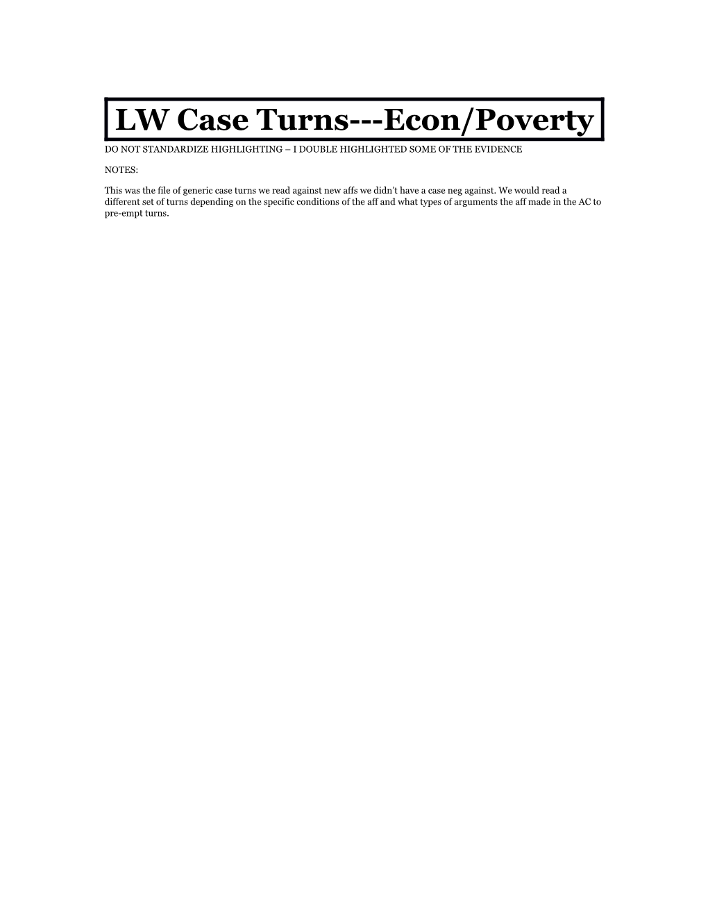 LW Case Turns Econ/Poverty