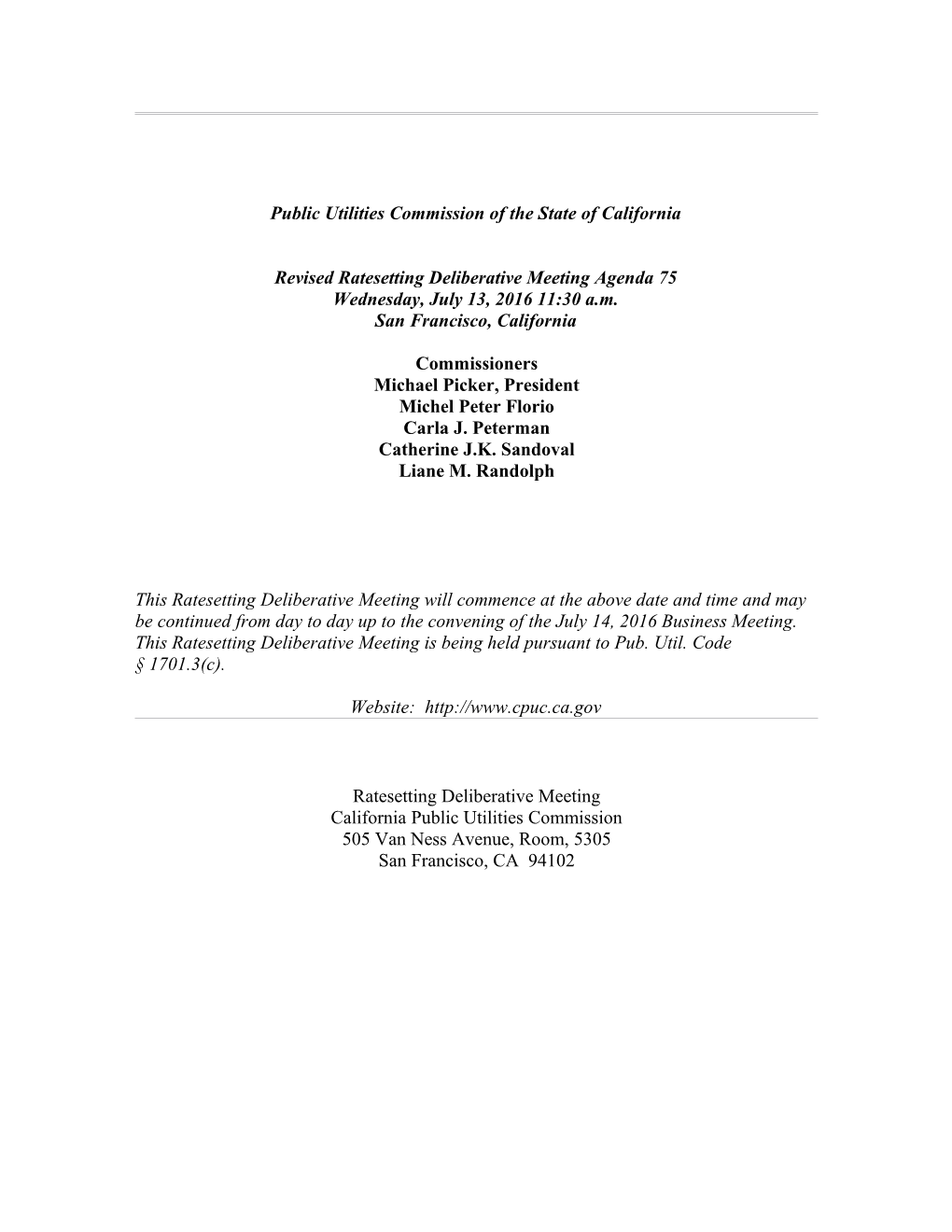 Public Utilities Commission of the State of California s43