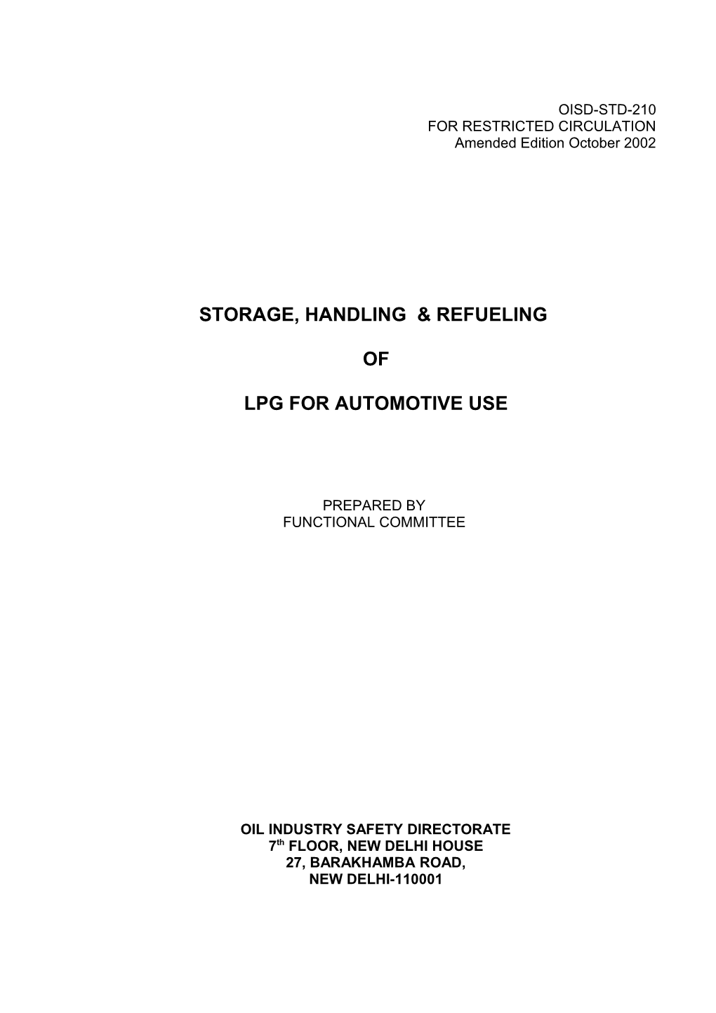 Lpg for Automotive Use