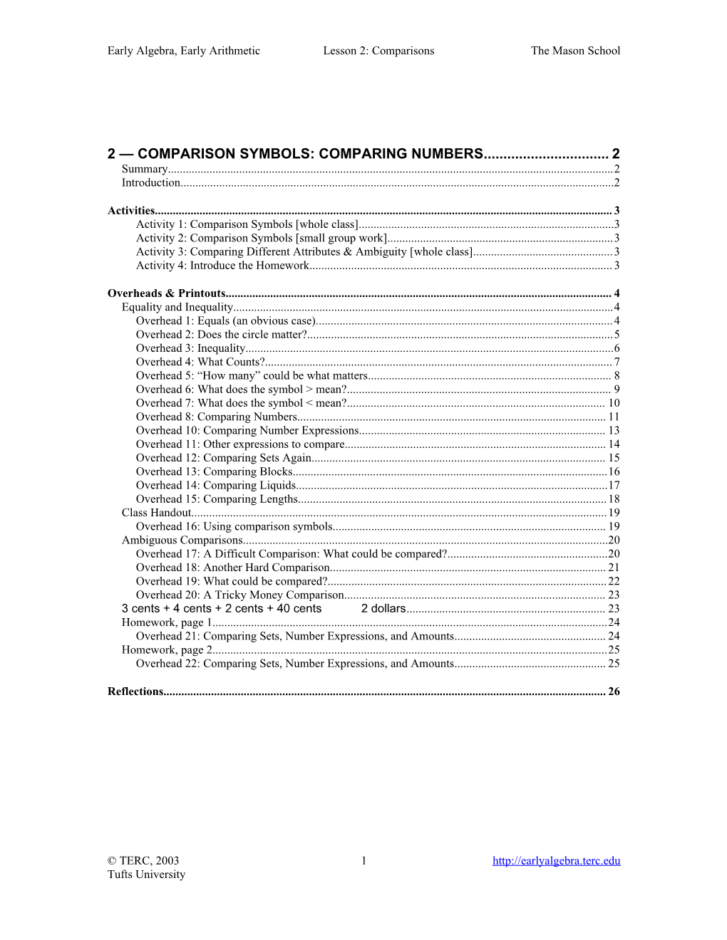 Lesson 5: Comparing Two Heights - I