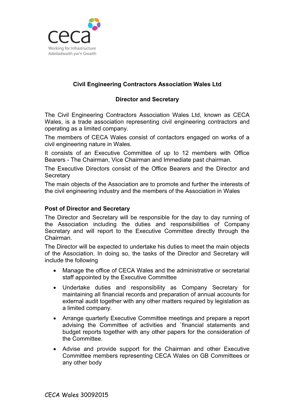 Civil Engineering Contractors Association Wales Ltd