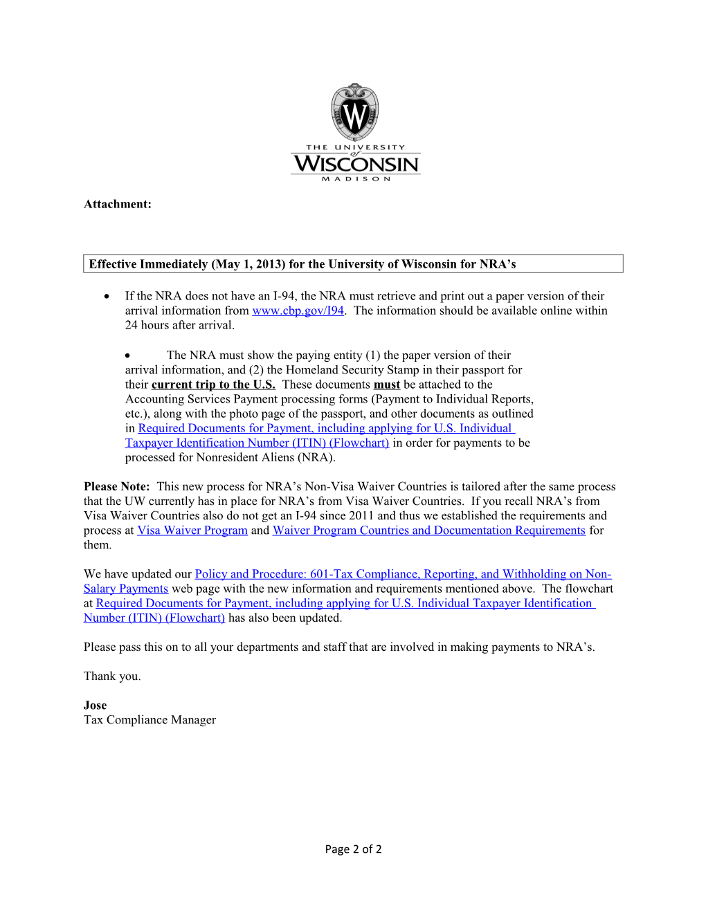 To: UW-Madison Divisional Business Representatives (DBR) and Financial Manager Meeting
