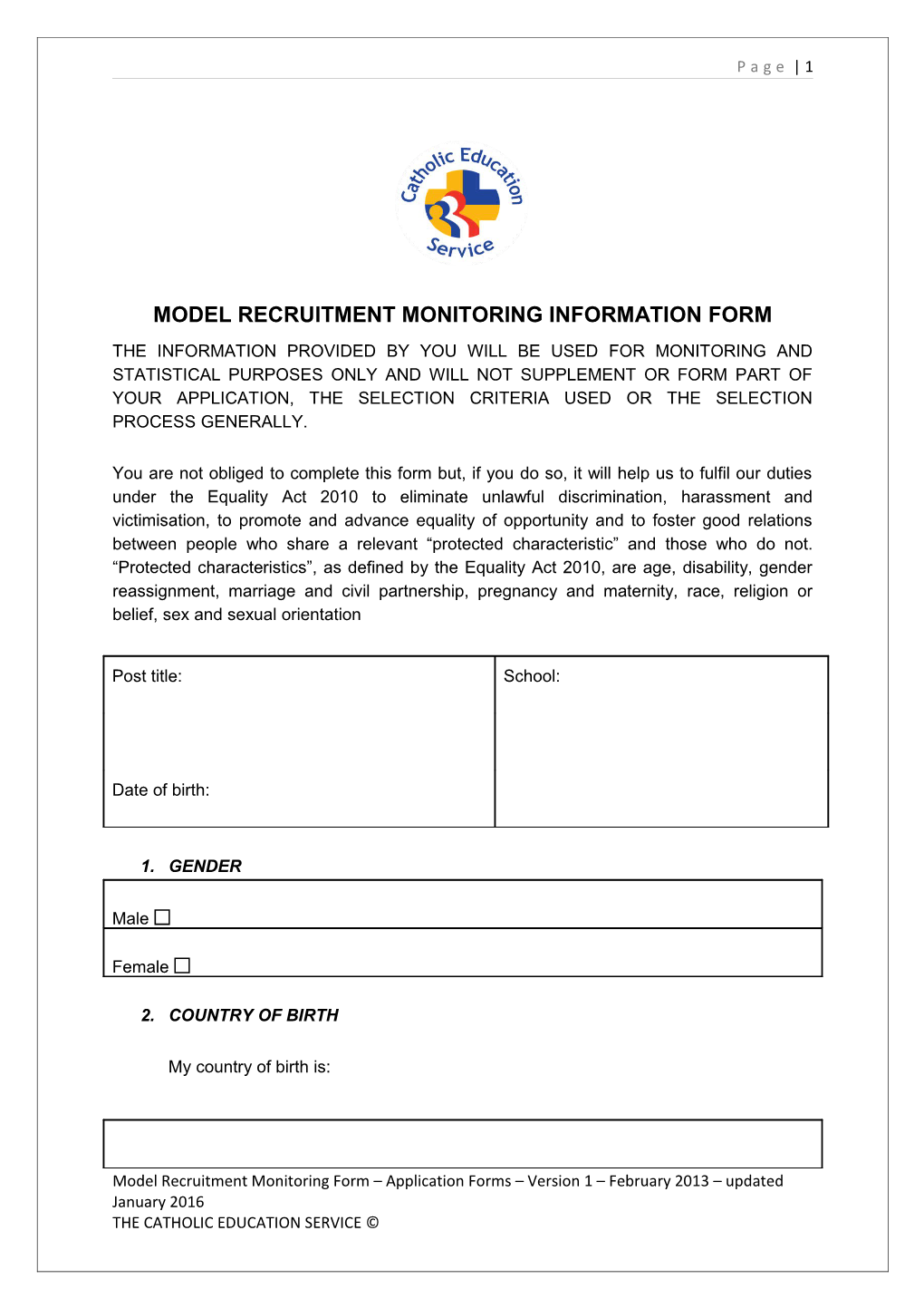 Model Recruitment Monitoring Information Form s3