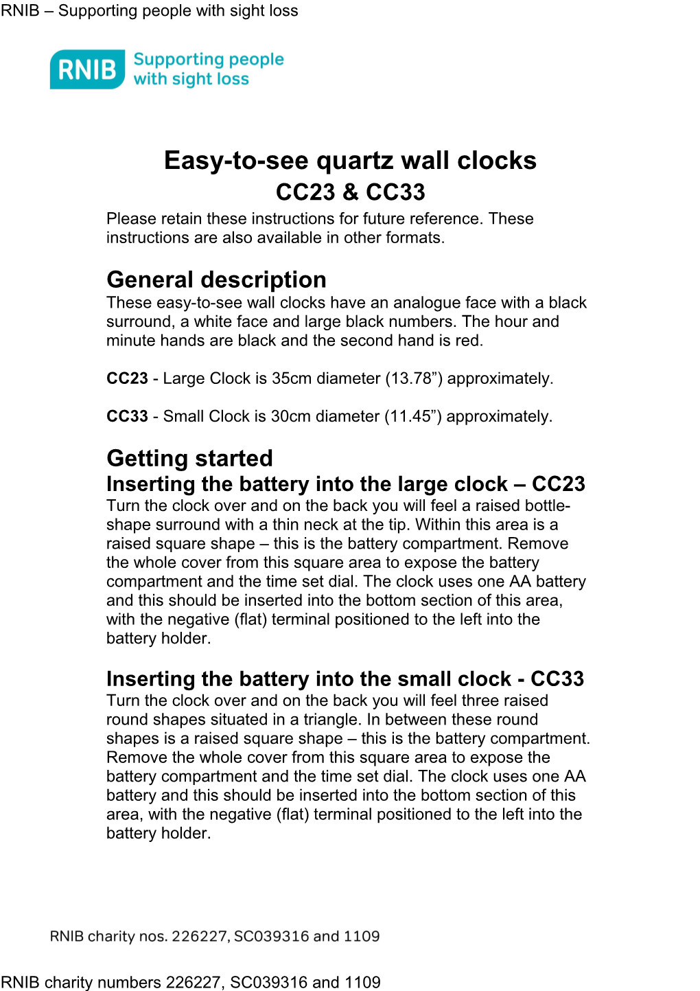 Easy-To-See Quartz Wall Clocks