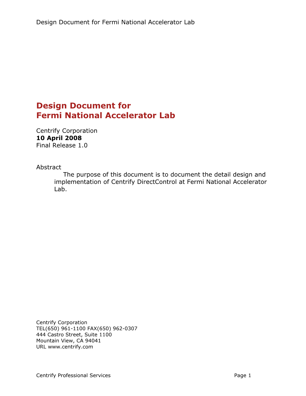 Design Document For Sanofi-Aventis US