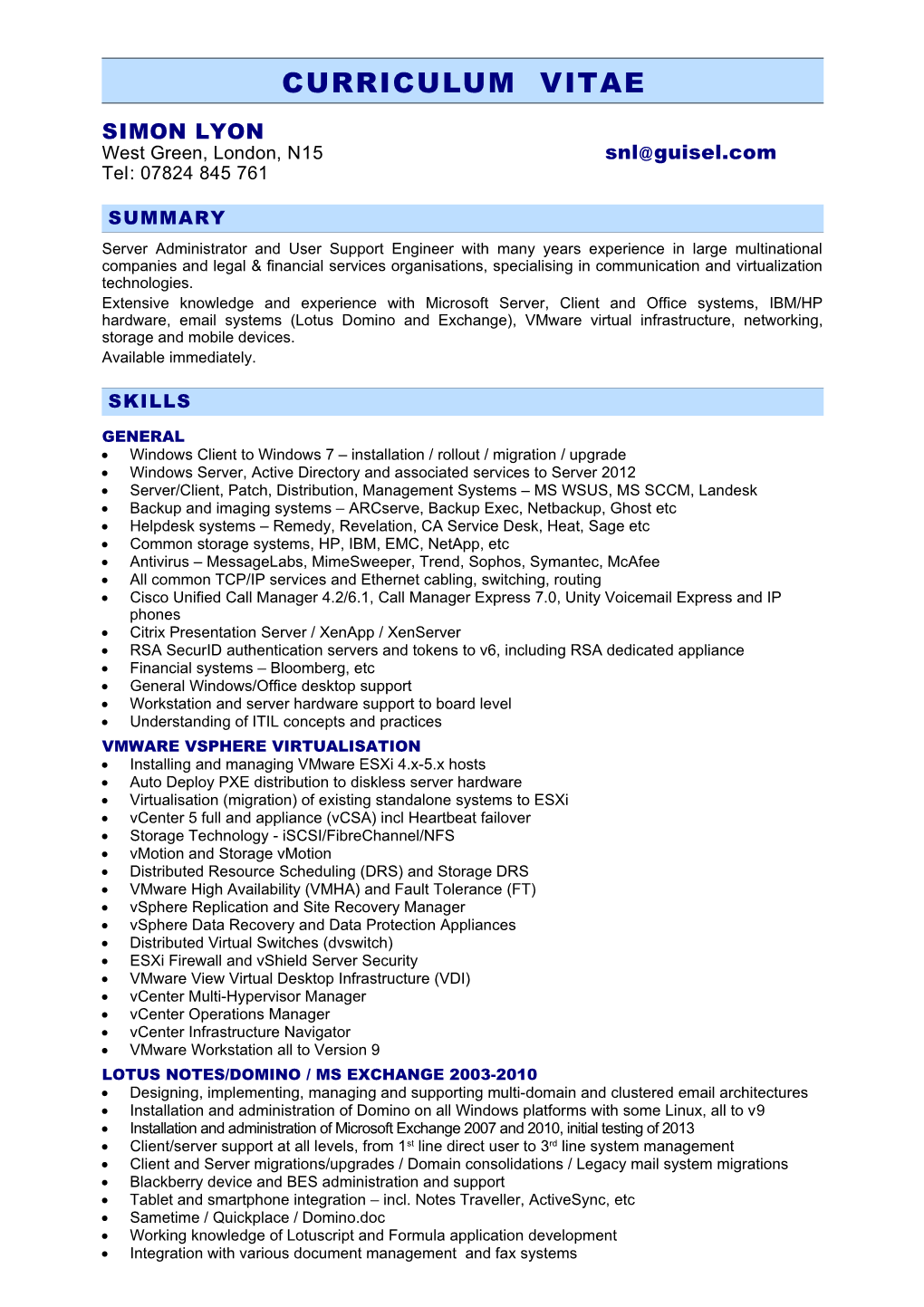 Curriculum Vitae s271