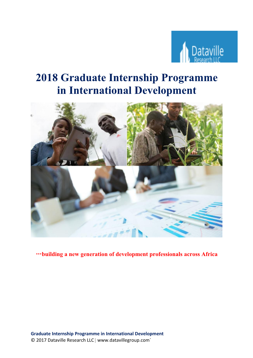 2018 Graduate Internship Programme in International Development