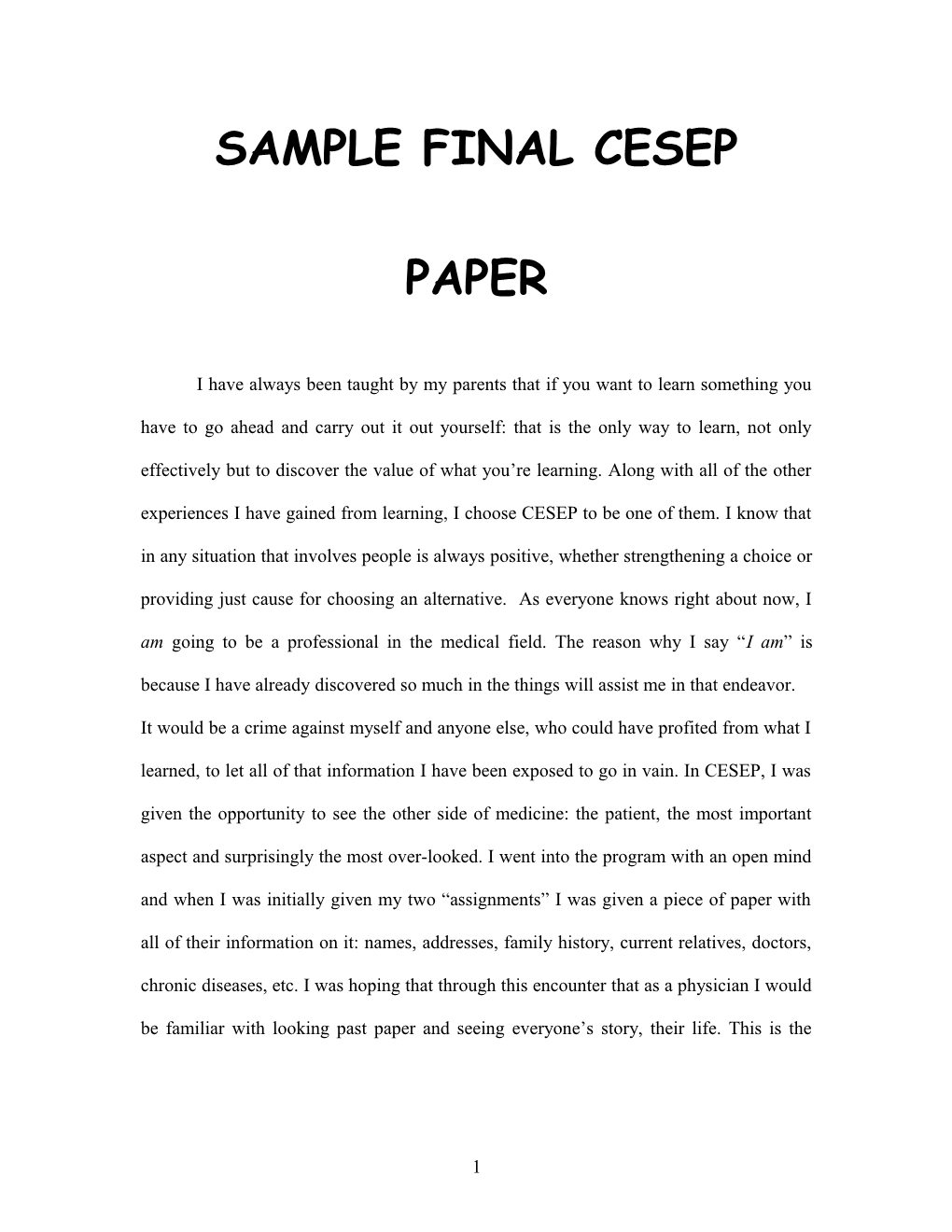 Sample Final Cesep Paper