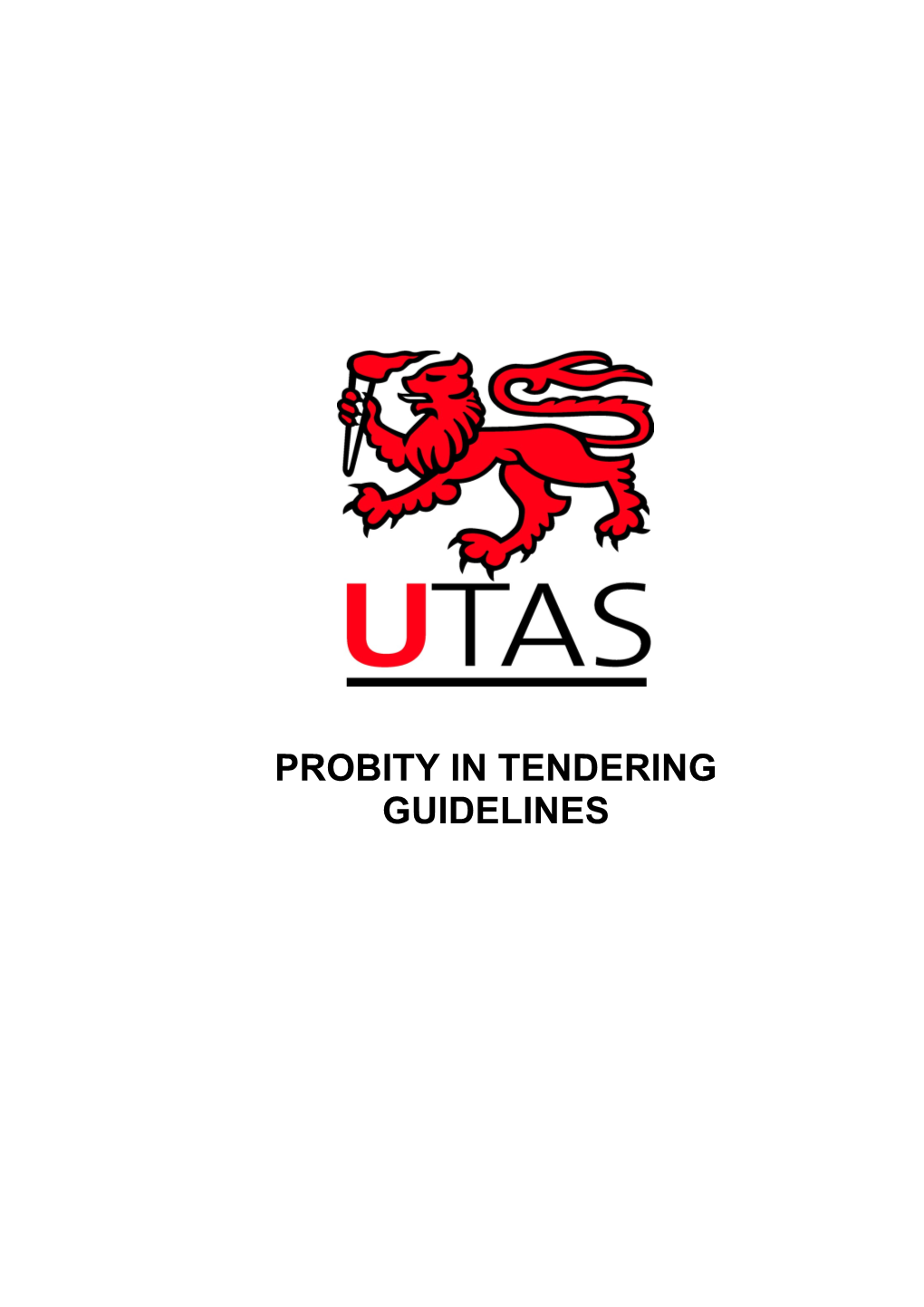 General Probity Principles - University Of Tasmania
