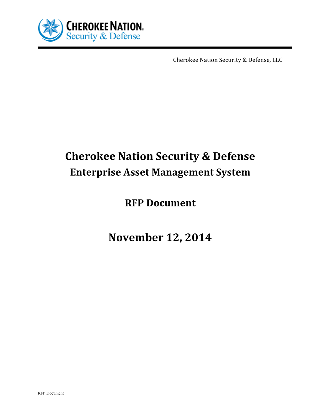 Cherokee Nation Security & Defense