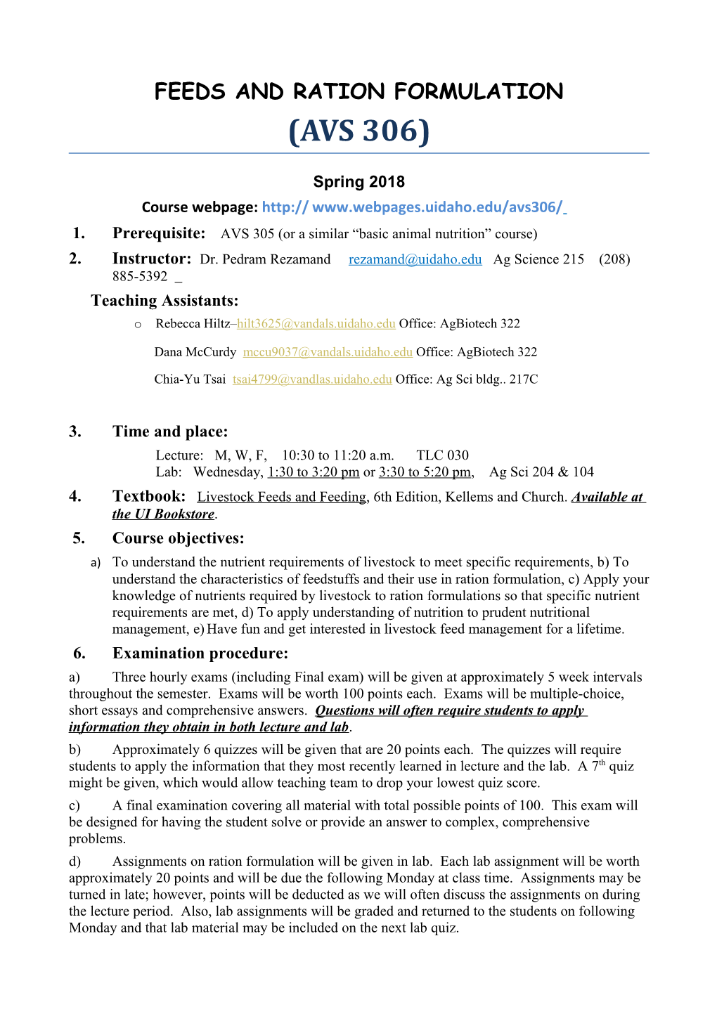 Feeds and Ration Formulation