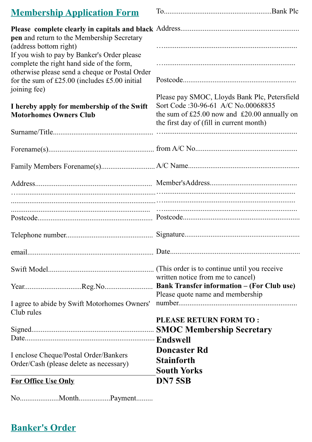 Membership Application Form s12