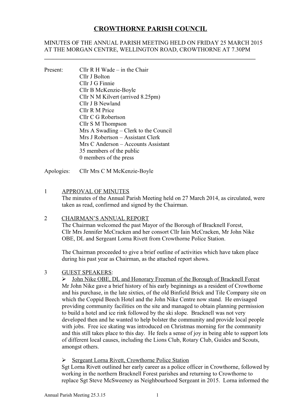 Crowthorne Parish Council s3