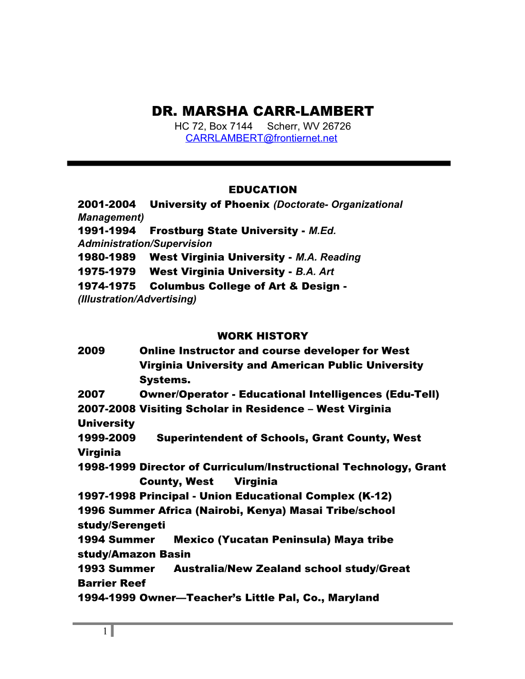 Marsha Carr-Lambert