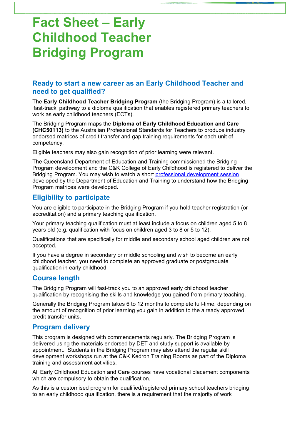 Ready to Start a New Career As an Early Childhood Teacher and Need to Get Qualified?