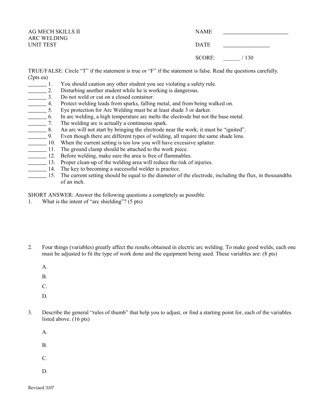 Ag Mech Skills Ii