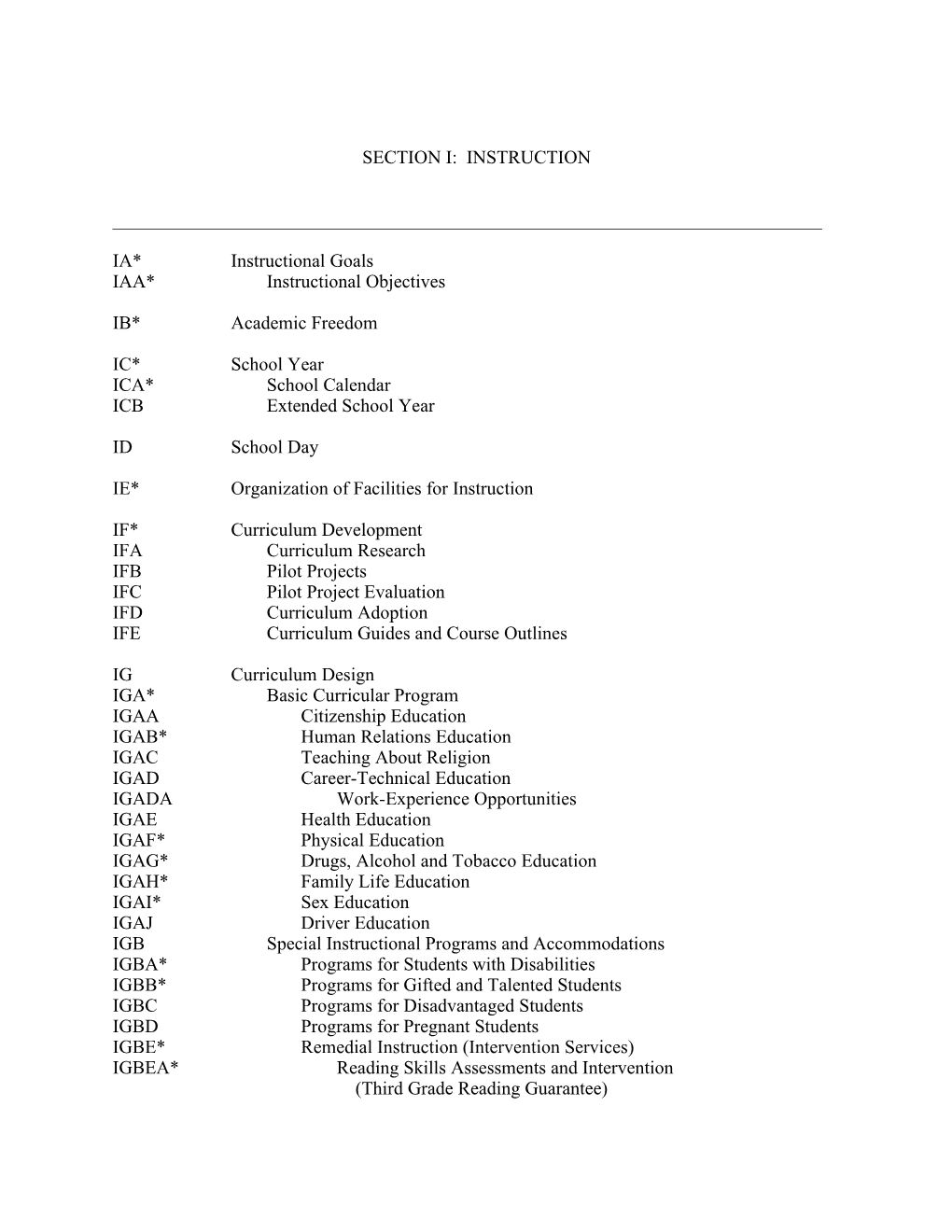 Section I: Instruction s1