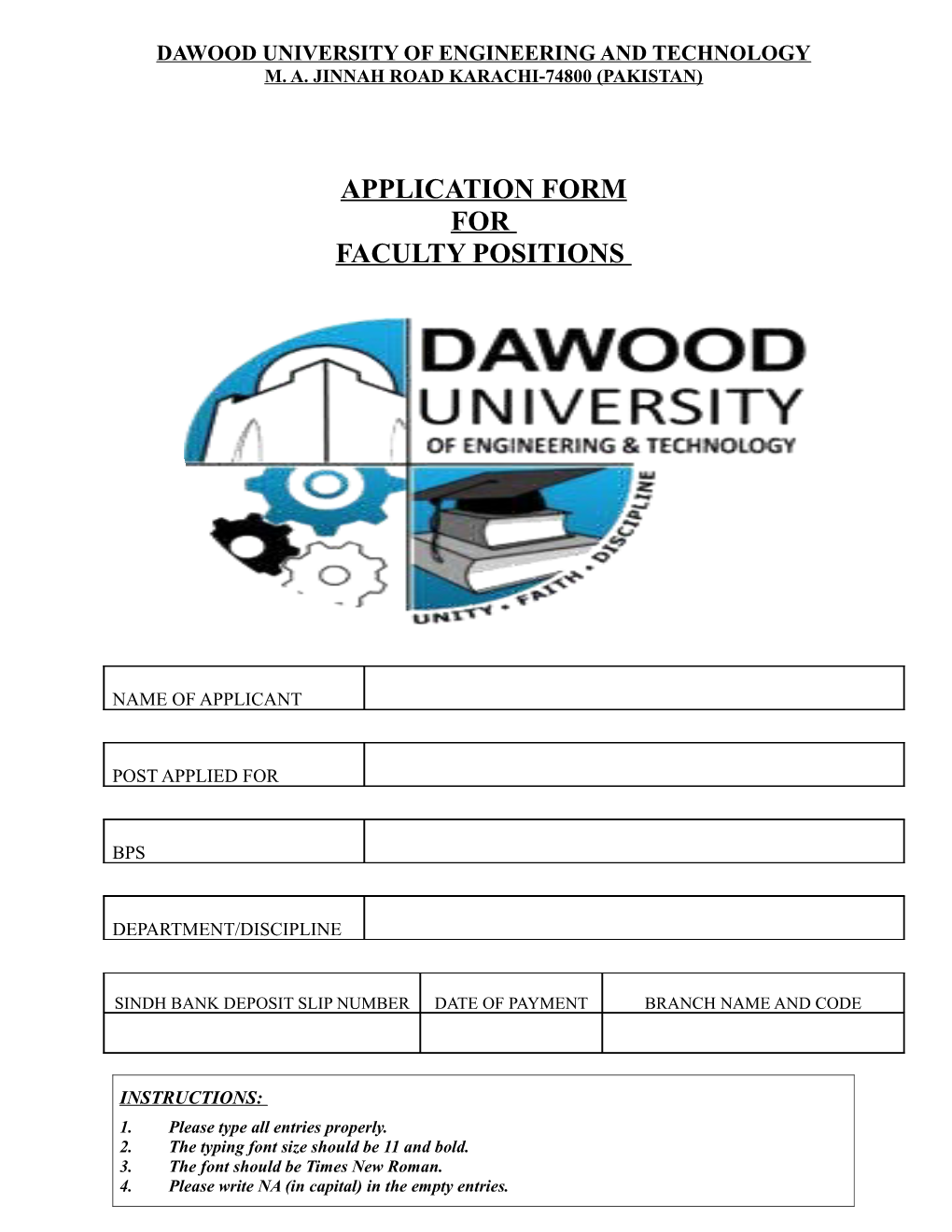 Dawood University of Engineering and Technology