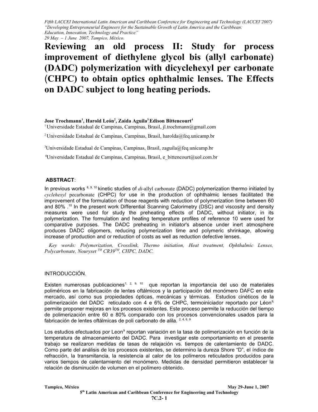 Revewing an Old Process II: Kinetic Study for Process Improvmente of Diethylene Glycol