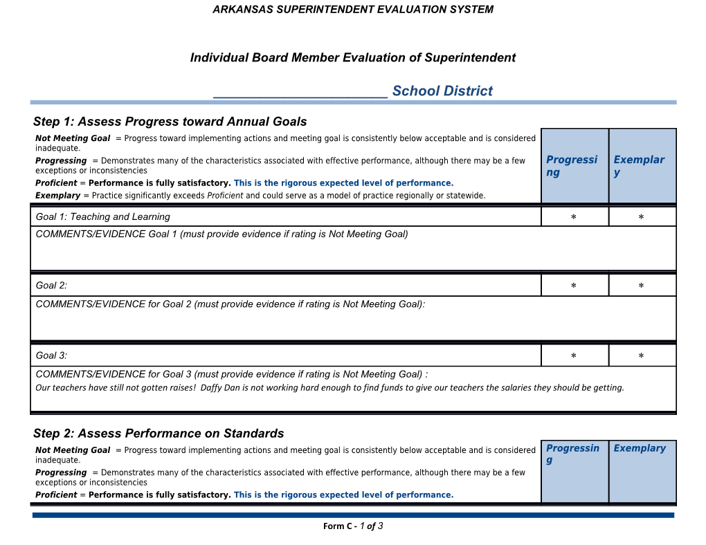 ESE Model System Part VI Implementation Guide for Superintendent Evaluation