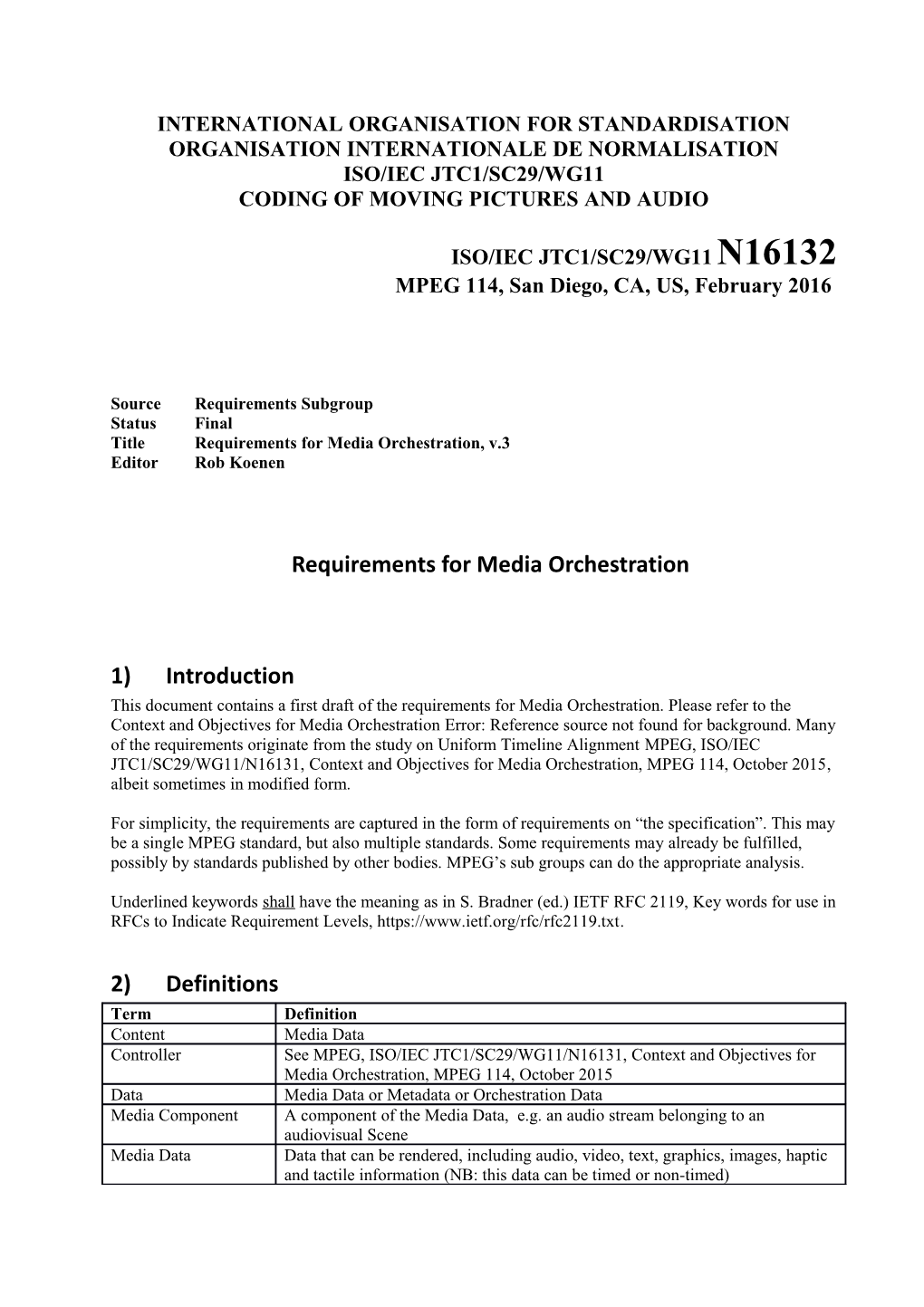 International Organisation for Standardisation s5