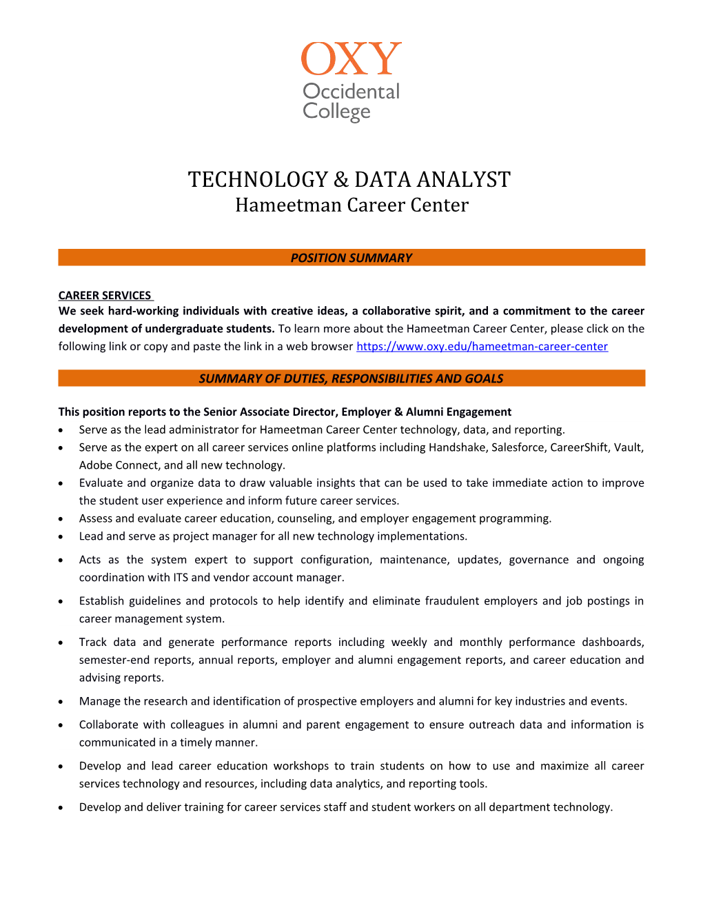 Technology & Data Analyst