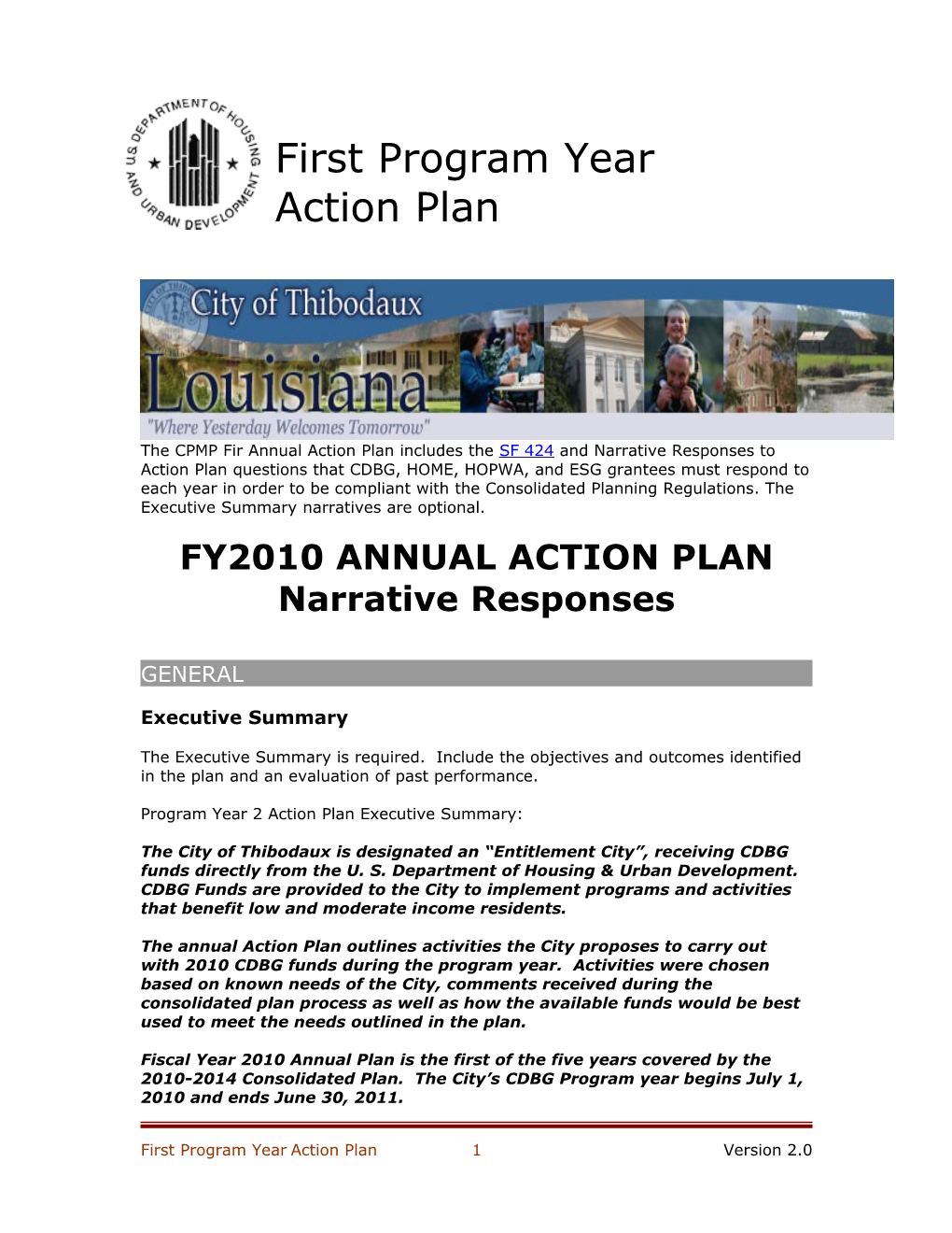 Fy2010 Annual Action Plan