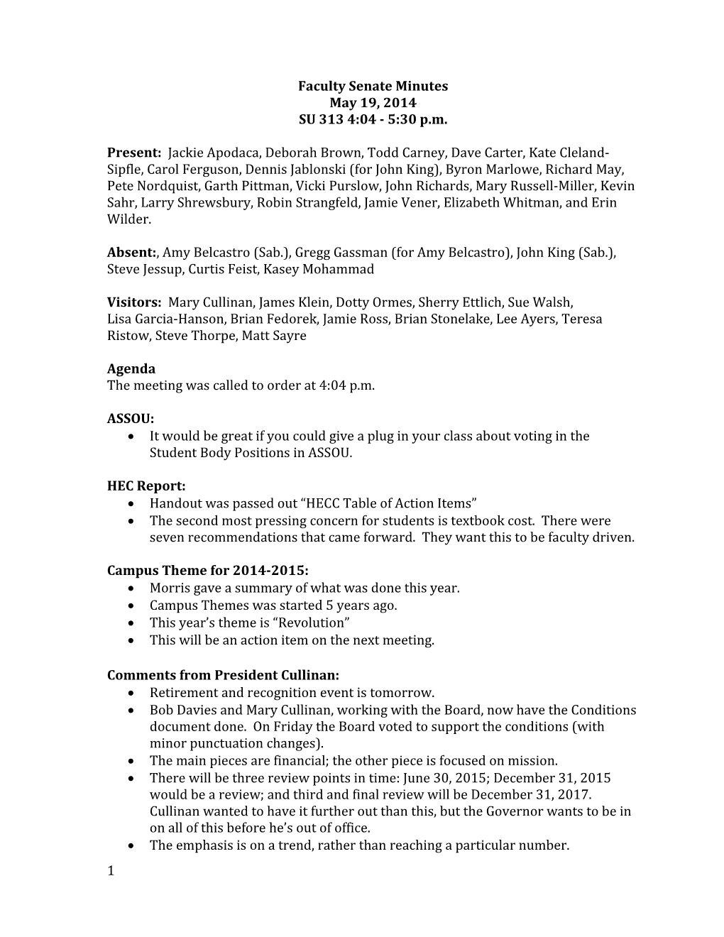 Faculty Senate Minutes s1