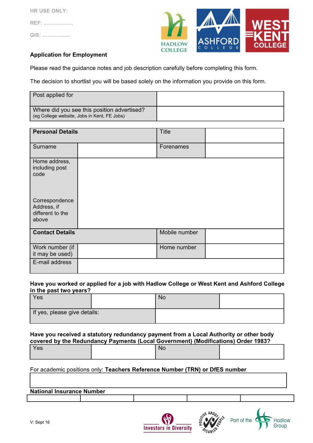 Application for Employment s27