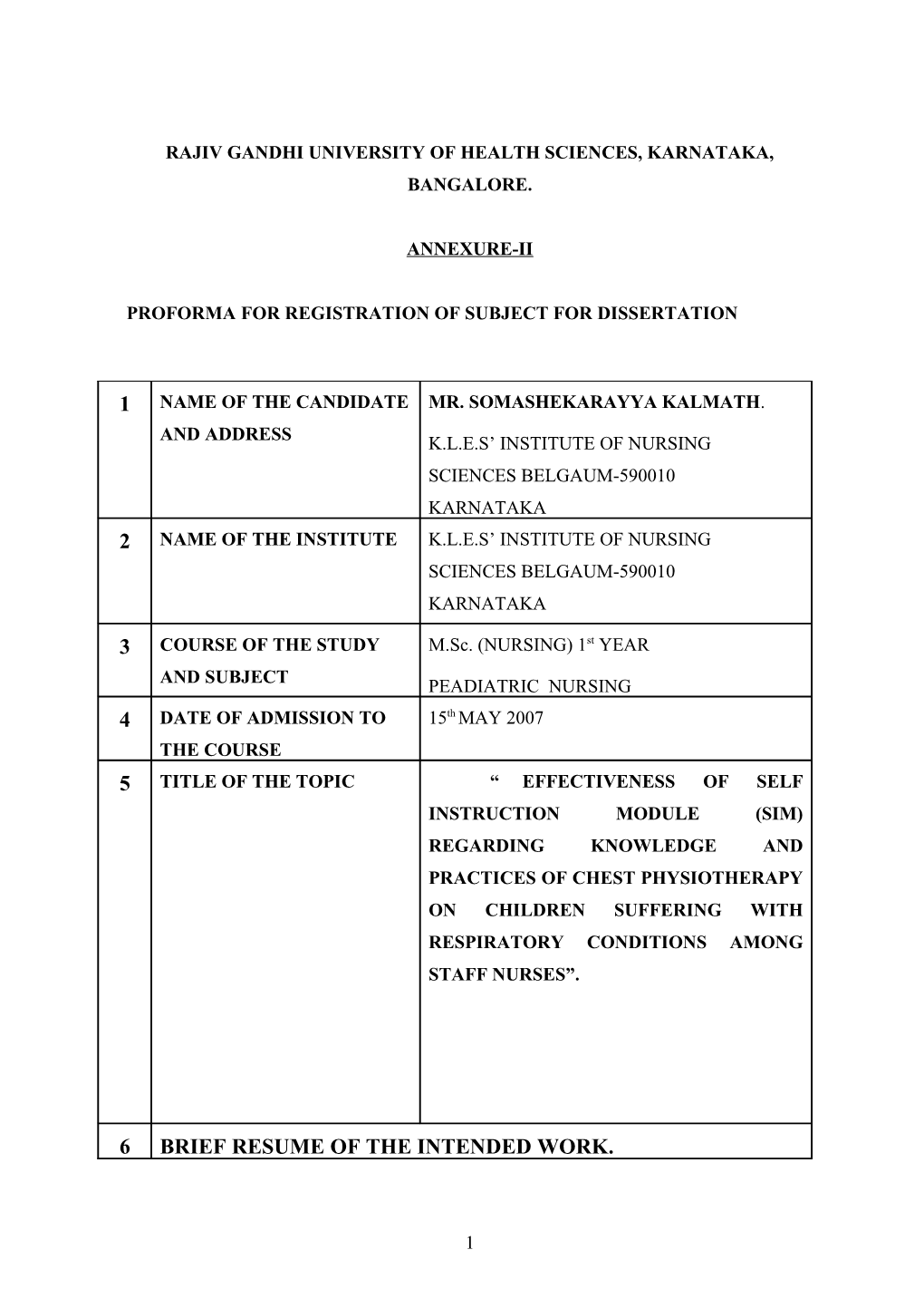 Rajiv Gandhi University of Health Sciences, Karnataka, Bangalore s33