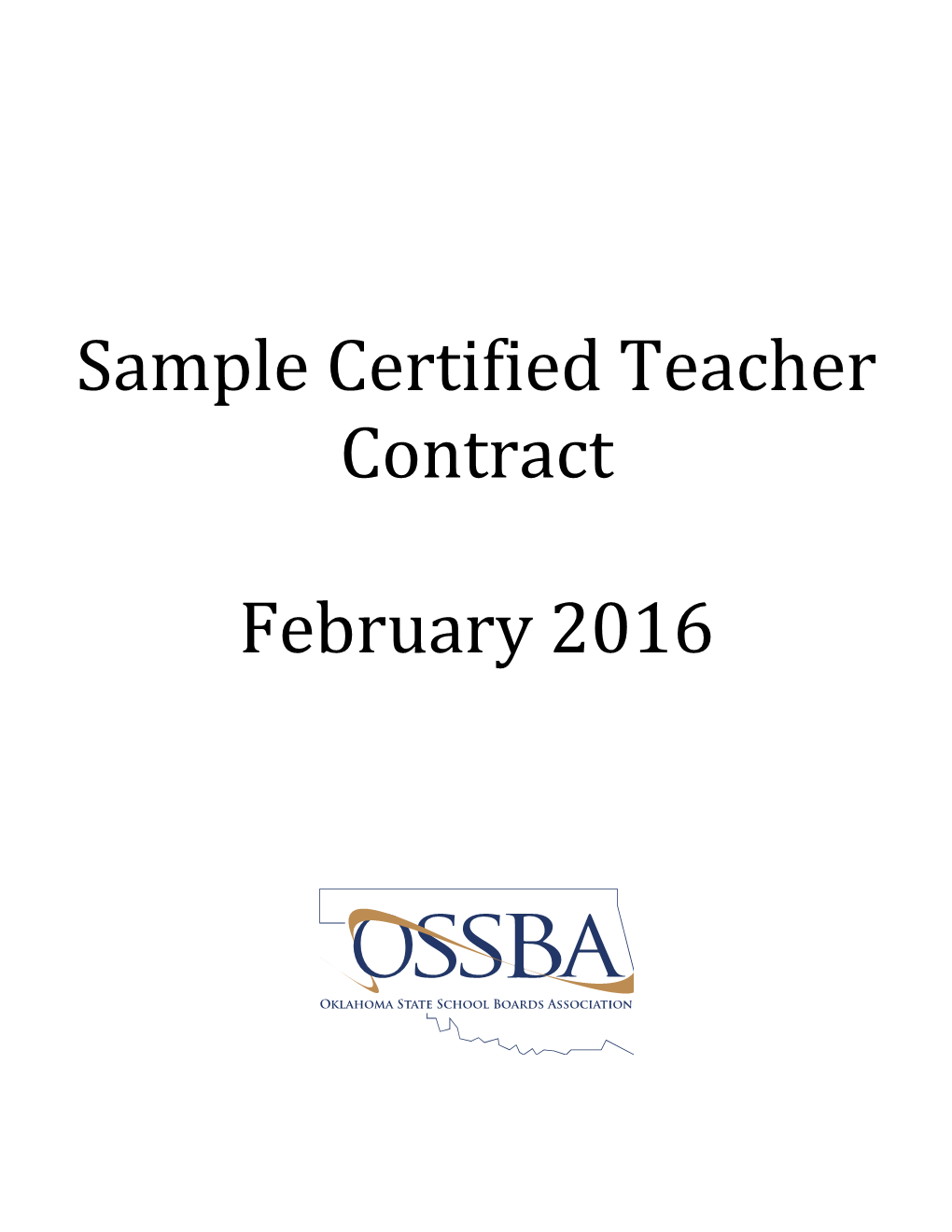 Sample Certified Teacher Contract
