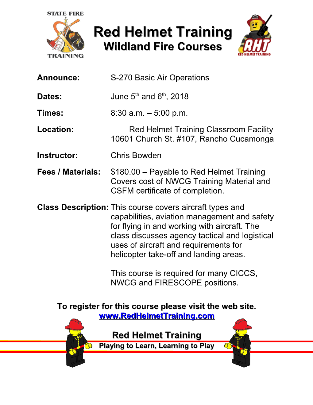 Wildland Fire Courses