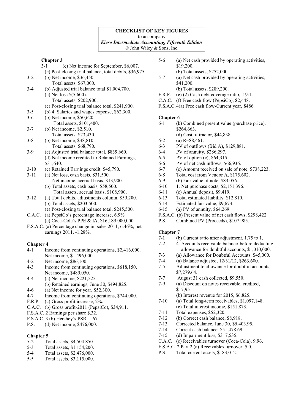 Kieso Intermediate Accounting, Fifteenth Edition