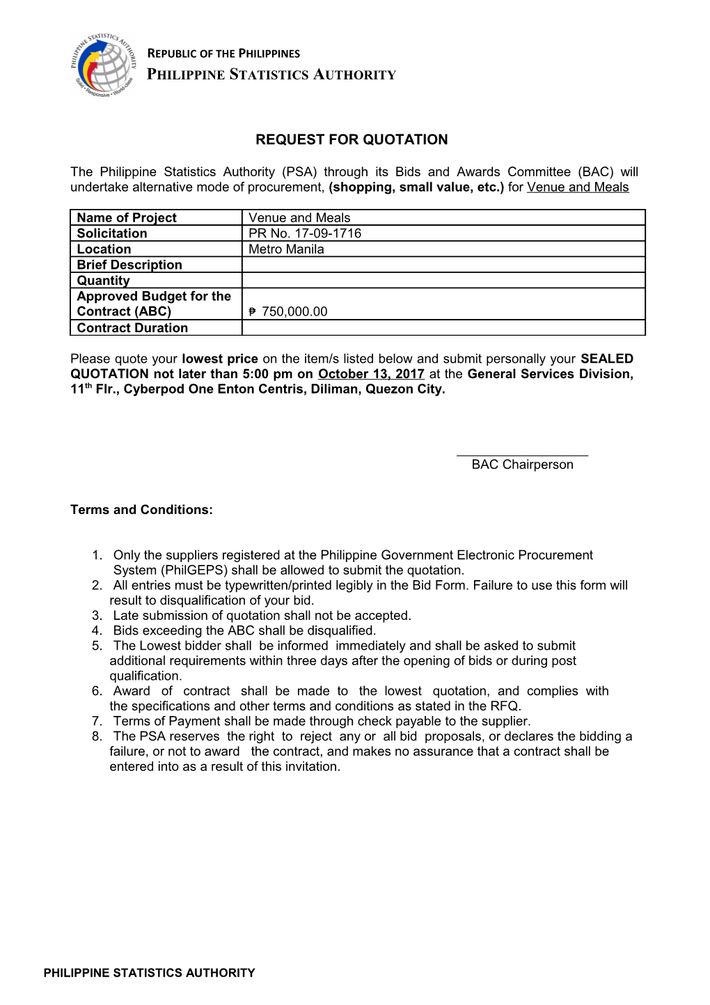 Request for Quotation s34