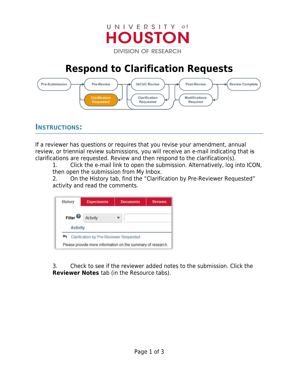 Respond to Clarification Requests