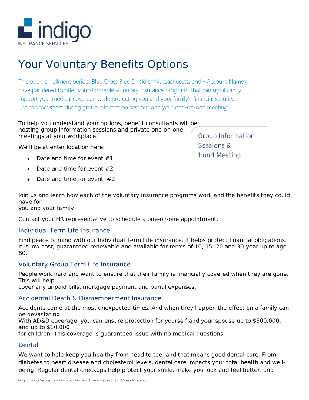 Your Voluntary Benefits Options